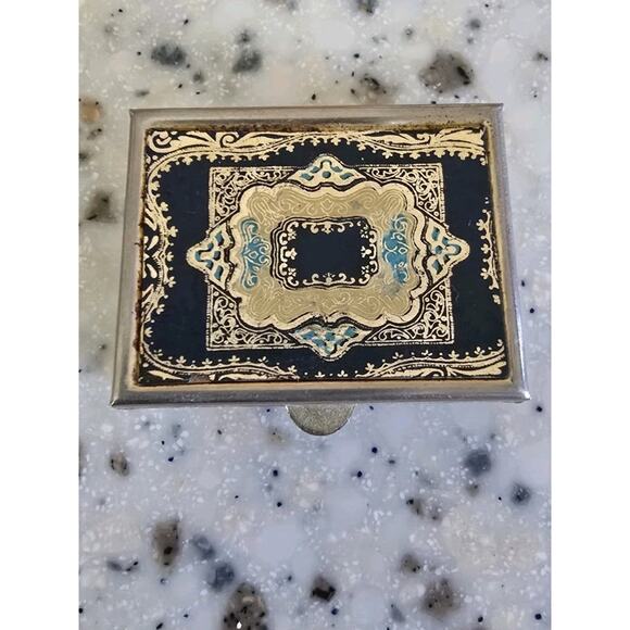 Decorative Vintage Style Pill Box Metal Trinket Box - Picture 6 of 6